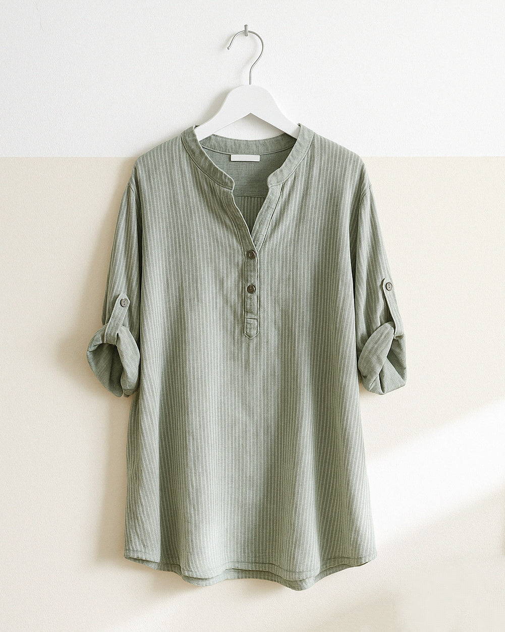 Camisa Algodón Marcela Verde